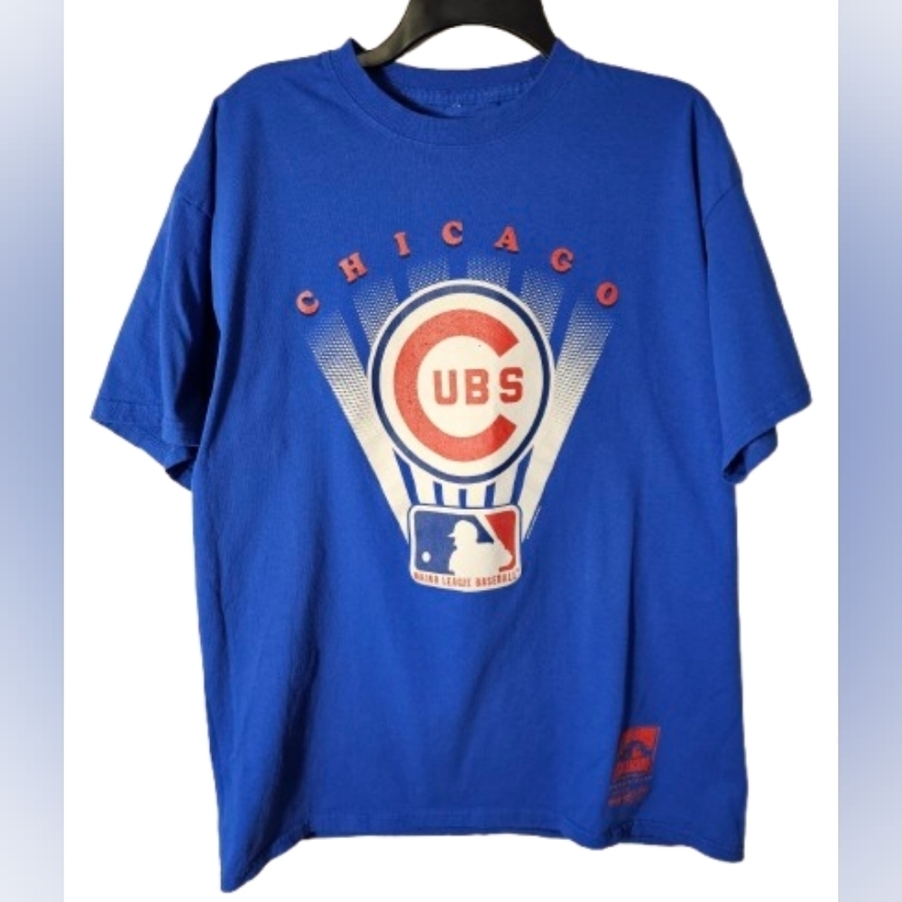 Mitchell & Ness Chicago Cubs MLB Blue Short Sleeve T-Shirt Men's Size XL NWOT